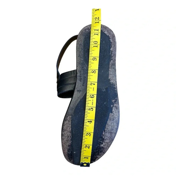 Mario Bruni Women’s Black Horsebit Leather Strap Sandals Size IT 44 - US 11 - Picture 13 of 15